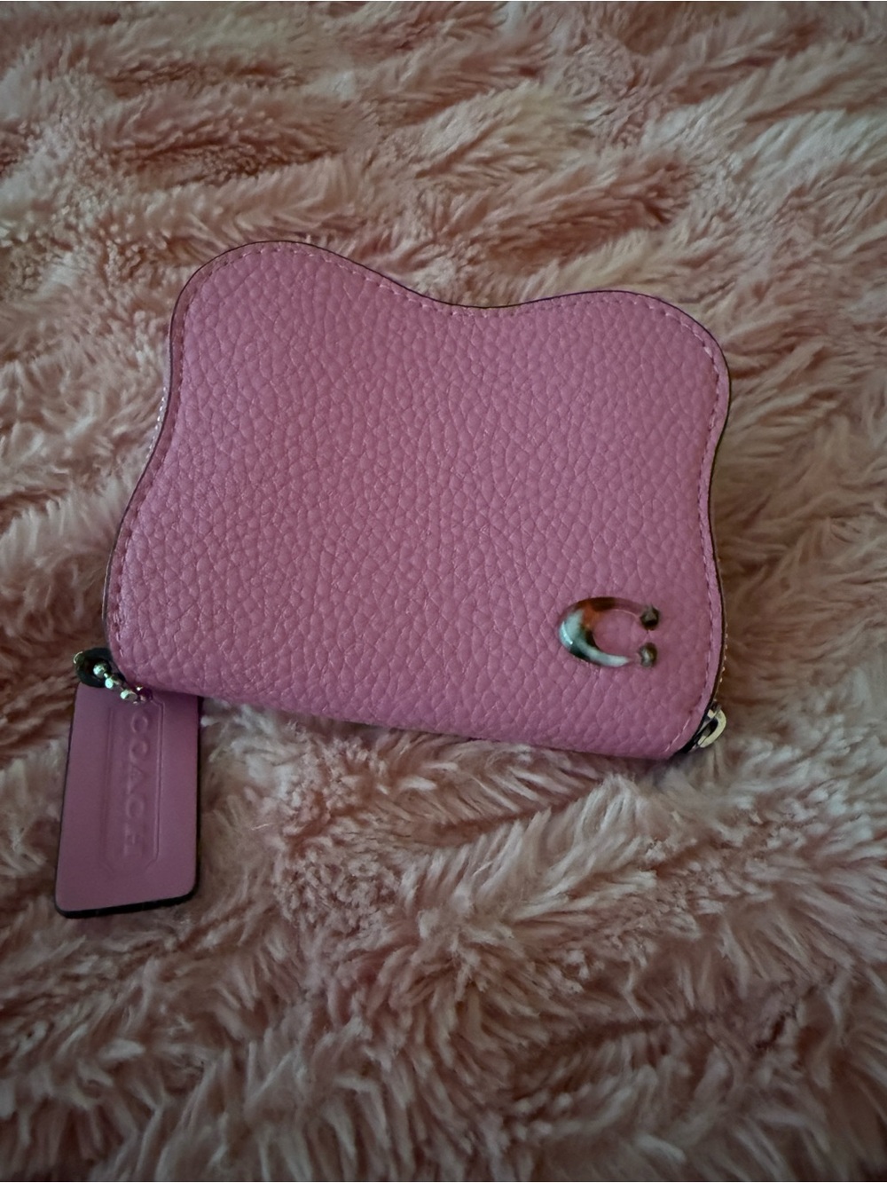 Coach wavy zip around wallet